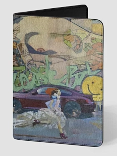 Обложка на паспорт Максим Савва «Один обычный день в Санкт-Петербурге», искусственная кожа