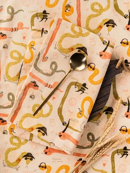 Набор из двух салфеток «Змейки», фото 3.