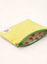 Мини-кошелёк ручной работы АМИ (Ami lé sac), жёлтая мелкая клетка, превью фото 2