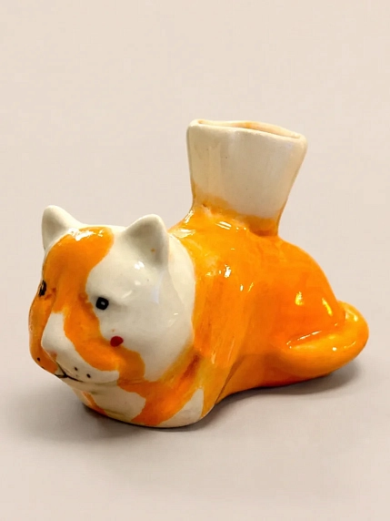 Подсвечник из керамики Мария Гордеева «Котик», 8 см, фото 3.