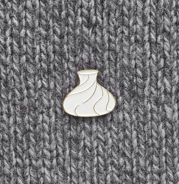 Металлический значок Heart of Moscow «Хинкаль» серия Еда, фото 2.