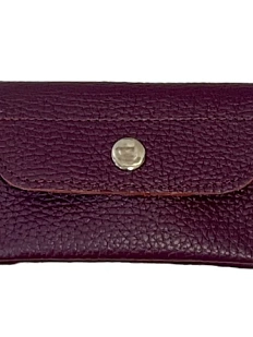 Кошелёк ручной работы, натуральная кожа, бордовый