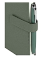 Подарочный набор с ежедневником «President» и ручкой, зелёный, превью фото 3