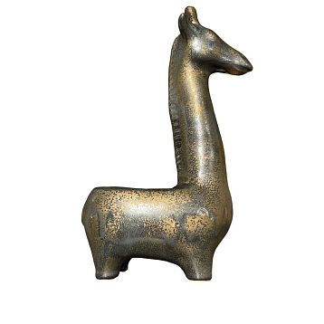 Статуэтка ручной работы, Жираф, бронзовая, керамика, фото 3.