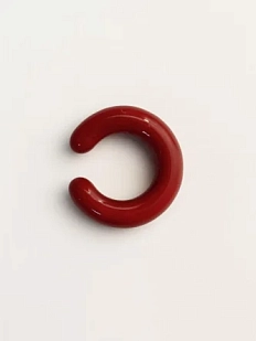 Кафф Лампджой глянцевый, стекло, красный