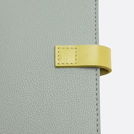 Обложка органайзер для документов с ремешком Kokosina bags, искусственная, серо-голубой, фото 2.