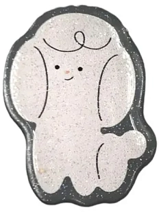 3Д Стикер на телефон с глиттером «Пудель», объёмный