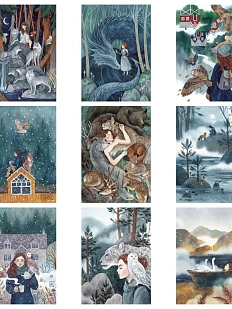 Набор открыток Анна Спешилова «Лесная магия», 9 шт.
