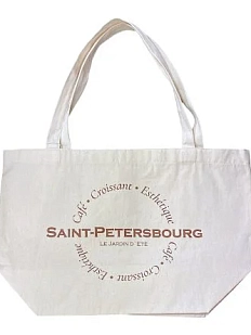 Сумка шоппер ЛеРу «Saint-Petersbourg», 100% хлопок, белый