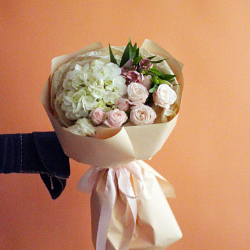 Бежевый букет мини, фото 4.