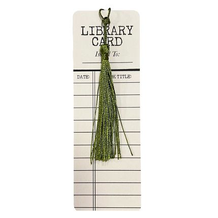 Закладка с кисточкой «Library Card», фото 1.