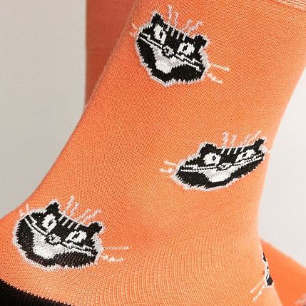 Носки «Багира из Удайпура», р-р 42-46, коралловые, фото 2.