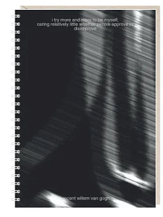 Блокнот на пружине Mitrozhe «I try more and more», А5, 50 листов, чёрный