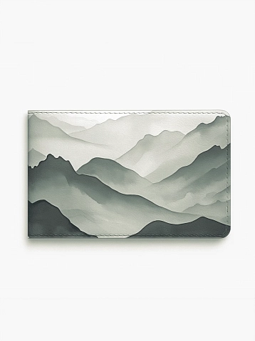 Обложка на студенческий билет DARI DARI «Зелёные горы», экокожа, фото 1.