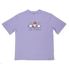 Футболка Barking Store «Love yourself», XL муж., лавандовый
