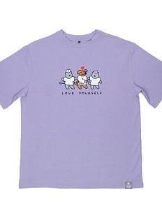 Футболка Barking Store «Love yourself», L муж., лавандовый