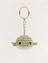 Вязаный брелок, обвес на сумку DARI DARI «Кит», серо-зеленый, 4 см