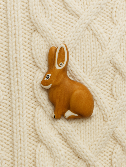 Брошь «Заяц», фото 2.
