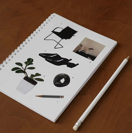 Блокнот на пружине Mitrozhe «Стул», А5, 50 листов, белый, фото 3.