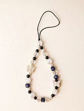 Подвеска на сумку/телефон ручной работы «Бабочки», тёмно-синяя