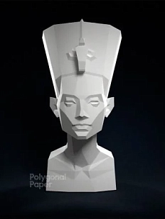 Набор для склейки бюста Нефертити, белый