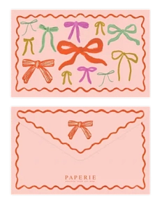 Конверт для подарочной карты «Бантики»