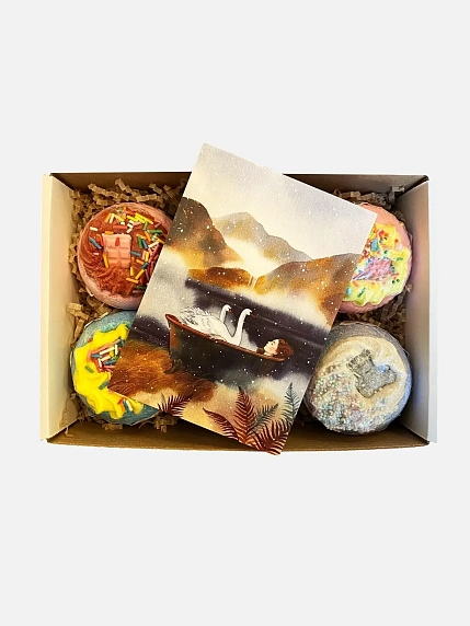 Подарочный набор с бомбочками для ванны, фото 1.