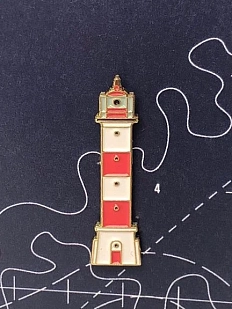 Значок эмалированный «Маяк Стирсудден»