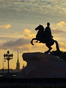 3D Стикер на телефон «Петербург. Медный всадник», объёмный