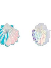Серьги «Ракушки перелив», оргстекло, переработанный пластик
