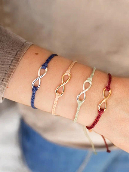 Браслет WAF WAF «Бесконечность», зеленый, фото 4.