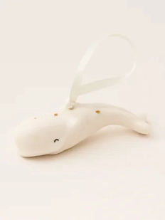 Игрушка на ёлку «Белуха», фарфор