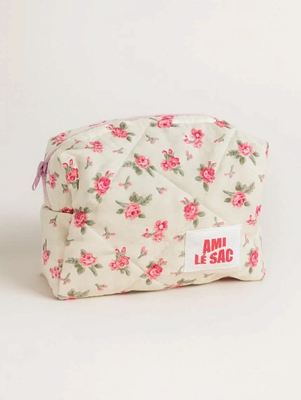 Косметичка ручной работы АМИ (Ami lé sac) «Bebesss», розовые розы, фото 1.