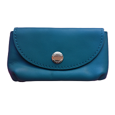 Ключница ручной работы, Kokosina bags, натуральная кожа, индиго