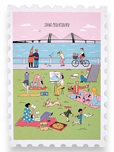 Открытка «Марка. Saint-P, Севкабель»