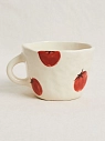 Чашка для чая ручной работы Помидоры красная, керамика, 250 мл, превью фото 2