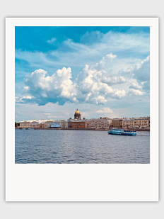 Открытка полароид Маргарита Голуб «Исаакиевский собор»