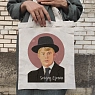 Сумка шоппер Телефонная песенка о кисаньке «Есенин в шляпе», белый, превью фото 2