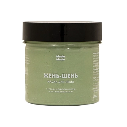 Маска для лица Meela Meelo «Жень-шень», для комбинированной и склонной к жирности кожи, фото 1.