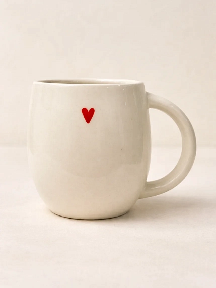 Кружка ручной работы НАДО ЖЕ с росписью «Зайки», белая, керамика, 300 мл, фото 3.