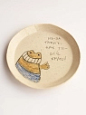 Тарелка ручной работы Правильная посуда «Из-за таких, как ты - всё круто!» , керамика, превью фото 1