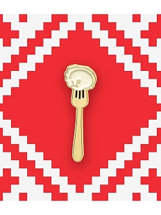 Металлический значок Heart of Moscow «Пельмень» серия Еда