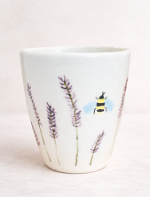 Стакан ручной работы «Шмель», полуфарфор, 350 мл