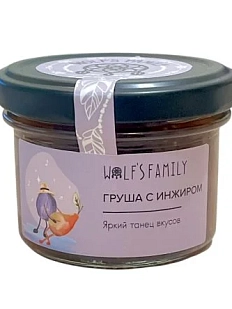 Варенье Волчья семья (Wolf's Family) «Груша с инжиром», 130 г