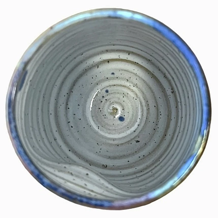 Стакан ручной работы «Переливы», розово-голубой, керамика, 400 мл, фото 3.