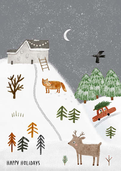 Постер интерьерный «Happy Holidays», А2, фото 1.