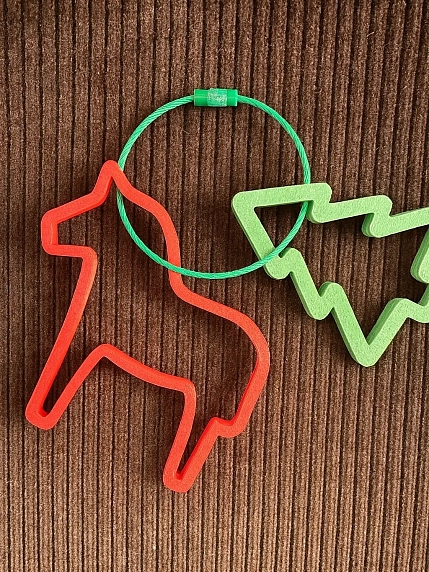 Брелок, обвес на сумку DARI DARI «Лошадка с ёлочкой», красный, 7 см, фото 4.