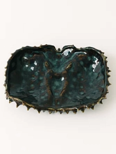 Тарелка ручной работы Голова краба VELES «Полночь Волшебства», фарфор