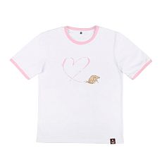 Футболка ШКЯ x Barking store «С любовью», L жен., розовый
