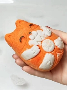 Бомбочка для ванны Boom Shop «Коржик», оранжевая